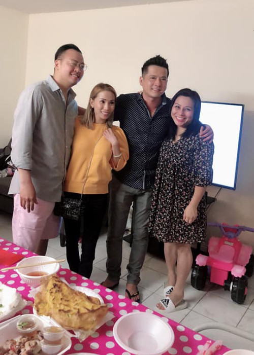 Mới đây, nam diễn viên còn tổ chức sinh nhật cho bà xã.