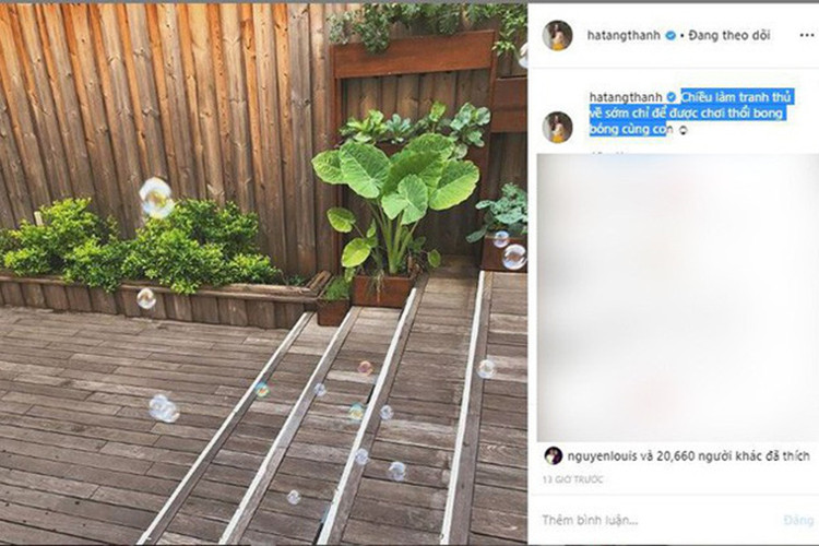 Ngoài công việc kinh doanh, Hà Tăng dành phần lớn thời gian để chơi với các con.