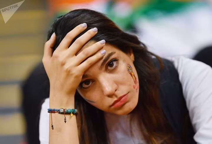 Tâm trạng của fan nữ Iran sau trận Iran - Bồ Đào Nha.