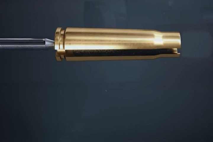 Hình ảnh vỏ đạn nhìn từ bên ngoài.