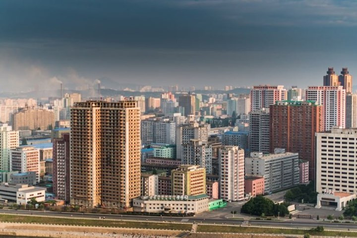 Một góc thủ đô Bình Nhưỡng qua ống kính của nhiếp ảnh gia Đan Mạch Pedersen.