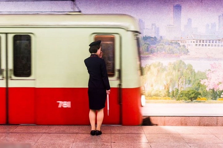 Tàu điện ngầm ở Bình Nhưỡng.