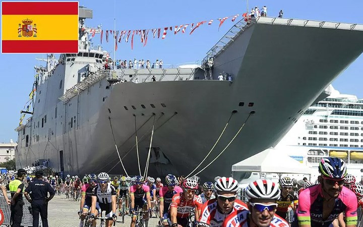 Thứ 27: Tây Ban Nha – Ngân sách quốc phòng: 11,6 tỷ USD; Tổng số quân nhân: 174.700; Tổng số máy bay chiến đấu: 533; Xe tăng: 327; Xe chiến đấu thiết giáp: 2.493; Tàu hải quân: 46; Tàu khu trục: 2; Tàu ngầm: 11; Chỉ số sức mạnh: 0,4806.