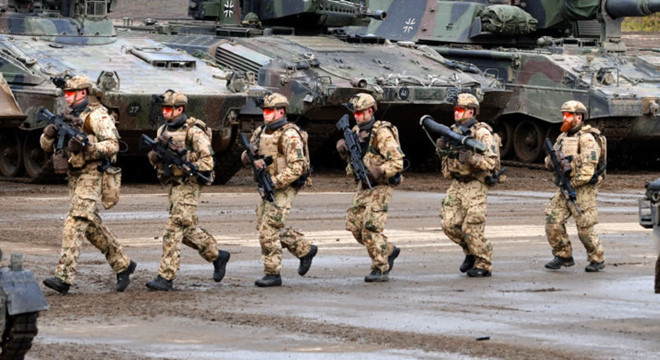 Binh sĩ Đức tham gia cuộc tập trận tại Romania năm 2017. Ảnh: Getty.