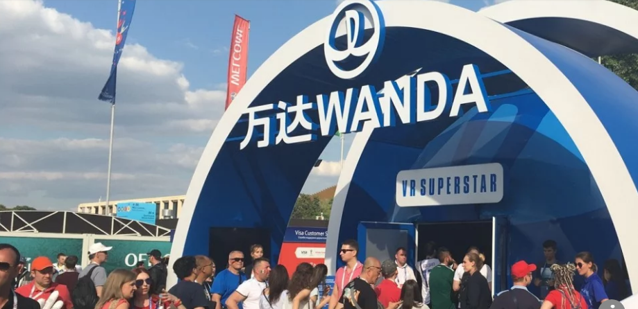 Một biển quảng cáo của Wanda tại World Cup 2018. Ảnh: scmp.