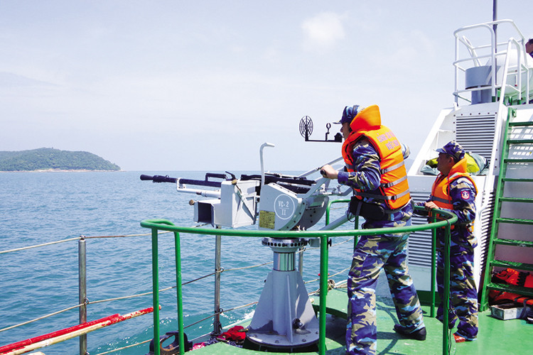 Giống như 23mm-2ML, súng máy KPVT cũng được sử dụng khá phổ biến trên các tàu tuần tra của Cảnh sát Biển Việt Nam tuy nhiên chúng không được nâng cấp gì nhiều so với nguyên bản. Nguồn ảnh: Cảnh sát Biển Việt Nam.