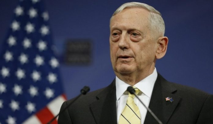 Bộ trưởng Quốc phòng Mỹ James Mattis. Ảnh: maunewsonline.
