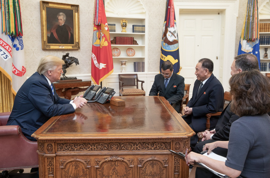 Cuộc thượng đỉnh lịch sử Mỹ - Triều dự kiến diễn ra ngày 12/6 tại Singapỏe. Ảnh: Nhà Trắng.