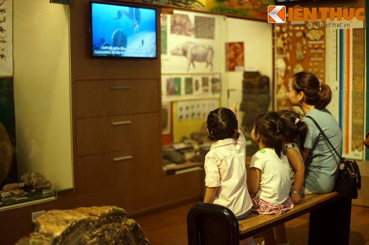 Nhiều khu trưng bày có màn hình trình chiếu, giới thiệu cho du khách nội dung trưng bày một cách trực quan, dễ hiểu.