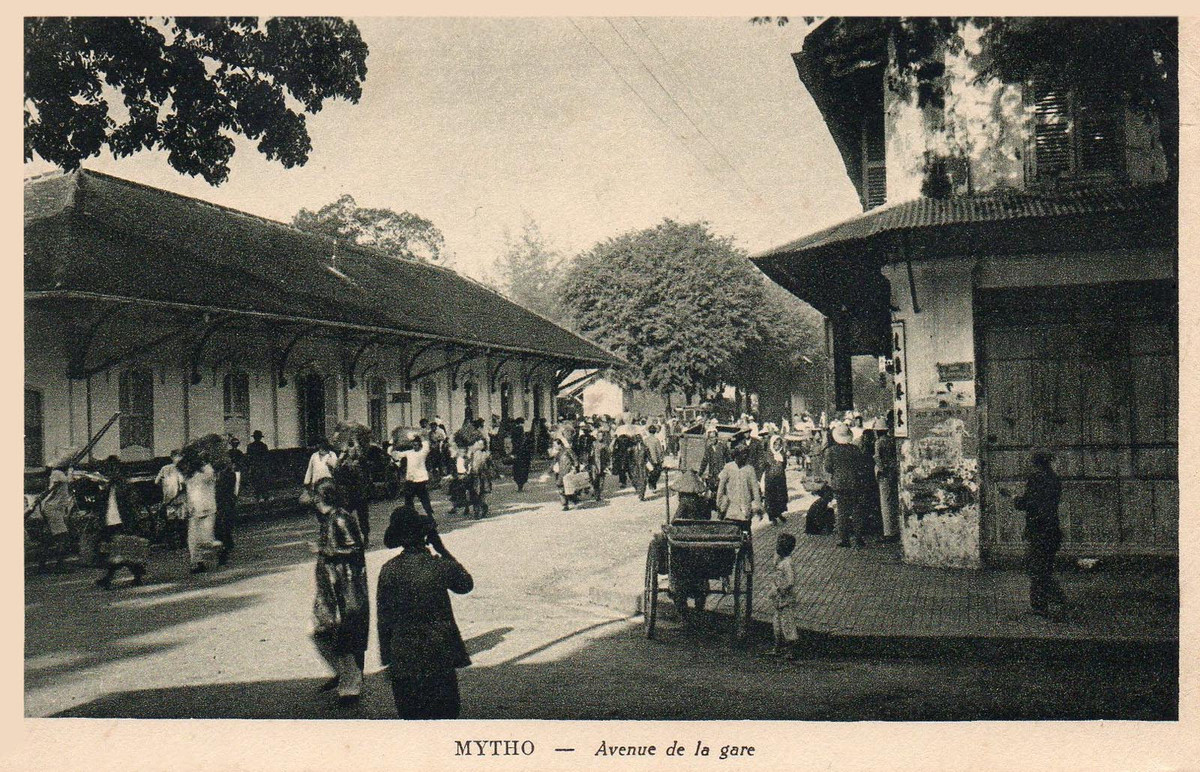 Bên ngoài ga Mỹ Tho. Ảnh tư liệu.