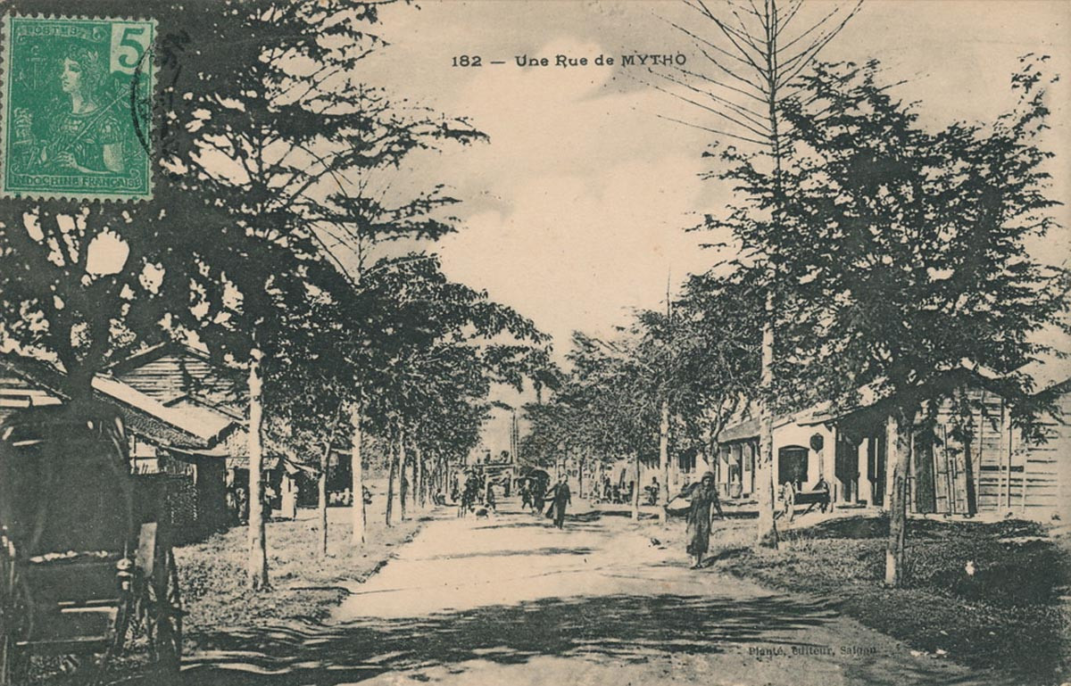 Một con đường ở Mỹ Tho. Ảnh tư liệu.