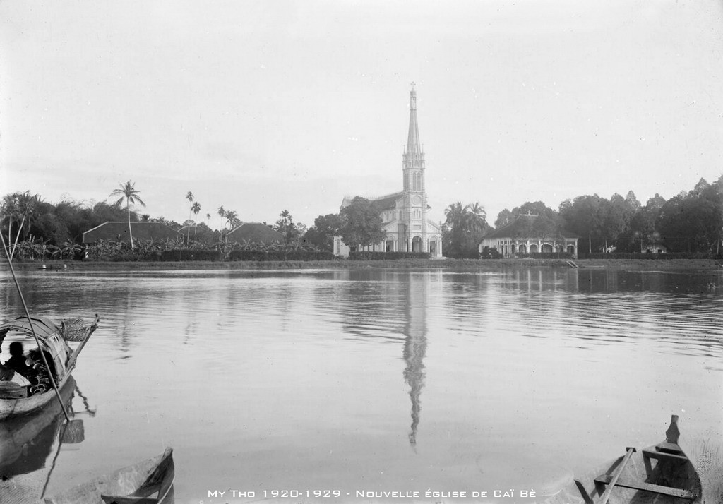 Nhà thờ Cái Bè tại thị trấn Cái Bè, tỉnh Mỹ Tho (nay là tỉnh Tiền Giang). Ảnh tư liệu.