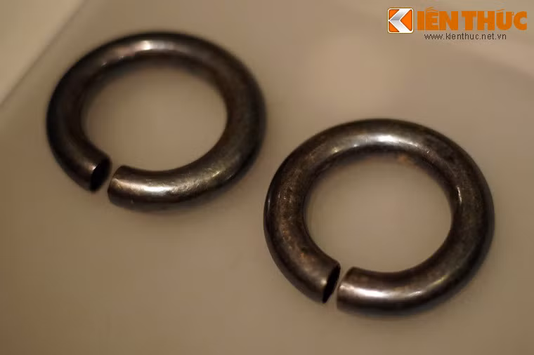 Hoa tai bằng bạc của phụ nữ dân tộc Tà Ôi, Thừa Thiên - Huế, sưu tầm năm 2001.