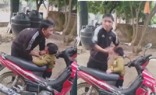 Video: Tat bom bop vao mat con trai 5 tuoi vi… cai nhau voi vo cu