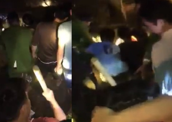 Kinh hoang sat lo dat vui 2 chau be o Bac Kan