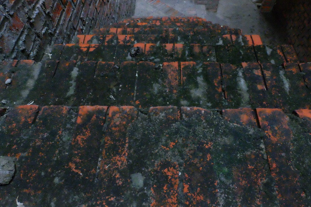 Màu gạch của các ngôi biệt thự ở đây cũng trở nên cũ kỹ theo thời gian.