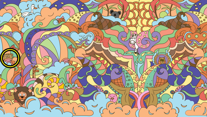 6. Con gấu: Nếu bạn chú ý đến con gấu trước tiên, bạn suy nghĩ rất logic nhưng bảo thủ và truyền thống. Bạn trầm tính và biết quan sát. Bạn không thích những nơi ồn ào. Bạn rất nhạy cảm và chu đáo. Bạn sống rất quy tắc và các quyết định tự phát chắc chắn không phải là phong cách của bạn. Bạn là người chăm chỉ, đáng tin cậy và rất tận tâm. Bạn theo chủ nghĩa hoàn hảo, luôn nghiêm túc thực hiện mọi việc chỉn chu. 