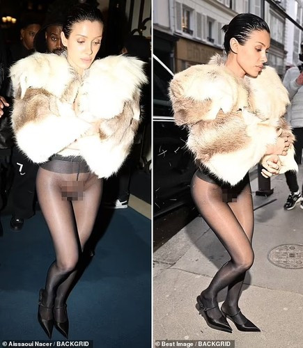 Gần đây khi xuất hiện tại Paris với bộ trang phục mặc như không, vợ mới của rapper Kanye West có thể phải đối mặt với án tù hoặc bị phạt 15.000 euro sau khi vi phạm luật, phô bày bộ phận kín ở nơi công cộng. (Ảnh: Backgrid)