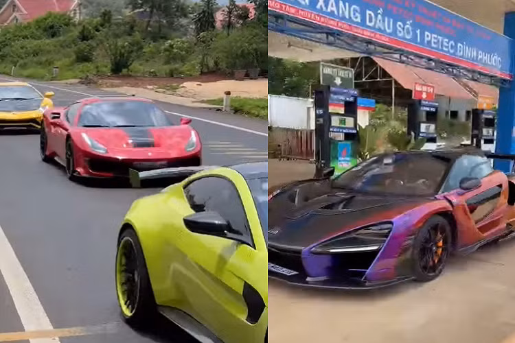 Dàn xe trăm tỷ của Hoàng Kim Khánh phượt ở Tây Nguyên gây sự chú ý lớn của những người yêu xe cũng như các tỉnh thành họ ghé qua.