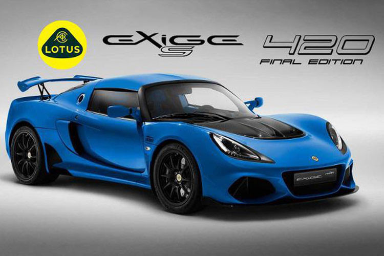 Về sức mạnh, Lotus Exige Sport 420 Final Edition sử dụng động cơ V6 dung tích 3.5 lít siêu nạp, sản sinh công suất 420 mã lực và mô-men xoắn cực đại là 427 Nm. Mẫu xe thể thao của Lotus có thể hoàn thành việc đua nước rút từ vị trí xuất phát lên 100 km/h chỉ trong thời gian 3,3 giây trước khi đạt tốc độ tối đa lên đến 289 km/h.