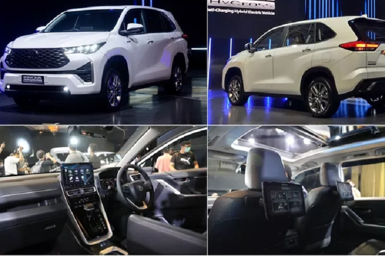 Nhìn thực tế, mẫu xe MPV Toyota Innova 2023 có thiết kế nghiêng theo phong cách SUV so với trước đây. Đầu xe phía trước bề thế hơn với lưới tản nhiệt lục giác và mở rộng về hai bên.