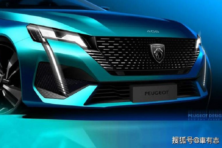 Đúng như những hình ảnh rò rỉ, Peugeot 408 thế hệ mới được áp dụng ngôn ngữ thiết kế tương tự "người anh em" 308. Điều này không có gì bất ngờ vì Peugeot 408 vốn là phiên bản sedan của mẫu xe hatchback 308. Trên đầu xe, Peugeot 408 2022 được trang bị lưới tản nhiệt hình thang ngược và không có viền. Bên trong lưới tản nhiệt là thiết kế đa điểm với những chi tiết mạ crôm và logo mới của thương hiệu Peugeot.