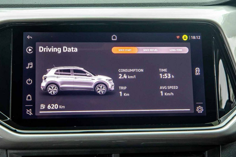 Cánh gió xe tích hợp đèn phanh LED tiên tiến, hệ thống cảm biến đỗ xe phía sau, camera lùi ở đuôi xe. Volkswagen T-Cross 2022 cũng sẽ cung cấp cho khách hàng 6 tuỳ chọn màu sơn ngoại thất, bao gồm vàng, đỏ, xám, trắng, xanh và bạc.