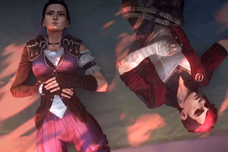 Ngam bo anh cosplay 'tinh be binh' cua Vi va Caitlyn trong Arcane