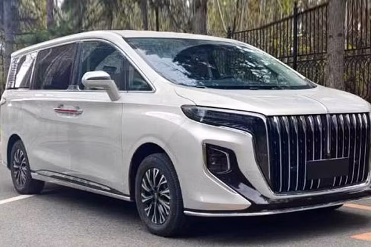 Là mẫu xe MPV chạy điện đầu tiên của Hồng Kỳ, Q8 sở hữu thiết kế ngoại thất đặc trưng của thương hiệu Trung Quốc. Theo đó, xe được trang bị lưới tản nhiệt cỡ lớn trên đầu xe với những nan mạ crôm nằm dọc, gợi liên tưởng đến thác nước. Lưới tản nhiệt của Hồng Kỳ Q8 kéo dài từ nắp ca-pô xuống gần hết cản trước và được bao quanh bằng đèn chào mừng. Ở giữa lưới tản nhiệt cũng có logo màu đỏ kéo lên giữa nắp ca-pô tương tự các mẫu xe khác của thương hiệu Hồng Kỳ.