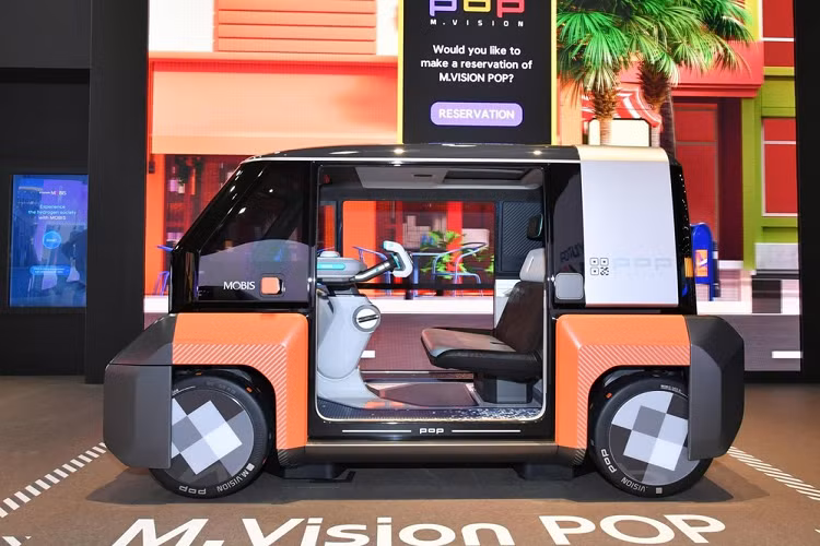 Hyundai Mobis trinh lang Vision Pop va Vision 2Go chay dien moi