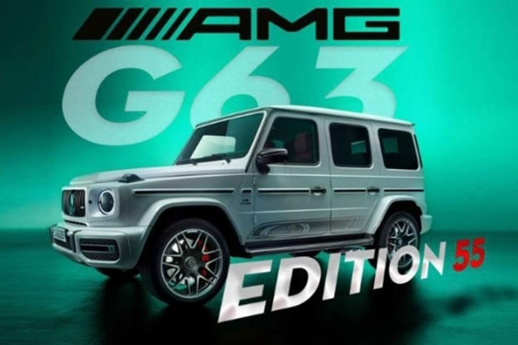 Ra mắt vào tháng 3/2022, mẫu xe SUV Mercedes-AMG G63 Edition 55 là phiên bản đặc biệt kỷ niệm 55 năm ra đời của thương hiệu AMG.