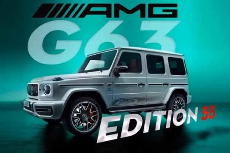 Ra mắt vào tháng 3/2022, mẫu xe SUV Mercedes-AMG G63 Edition 55 là phiên bản đặc biệt kỷ niệm 55 năm ra đời của thương hiệu AMG.