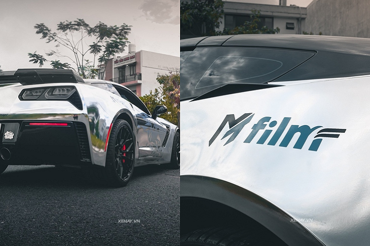 Chevrolet Corvette C7 Z06 được trang bị bộ mâm đa chấu sơn đen bóng, kích thước 19 inch ở phía trước và 20 inch ở phía sau, đi kèm cùm phanh Brembo màu đỏ vô cùng nổi bật.