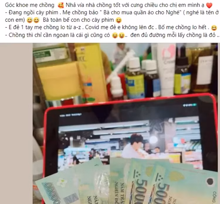 Đang cày phim, mẹ chồng hành động khiến nàng dâu giật nảy Dang cay phim, me chong hanh dong khien nang dau giat nay