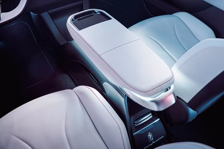 Ngoài ra, Foxtron Model B còn có ghế, bệ tì tay và tapi cửa bọc da màu trắng, tạo cảm giác cao cấp và tương phản với những khu vực ốp nhựa màu đen. Theo Foxconn, mẫu xe concept này được trang bị các phần mềm thông tin giải trí có thể nâng cấp và hàng loạt tính năng an toàn chủ động ADAS.