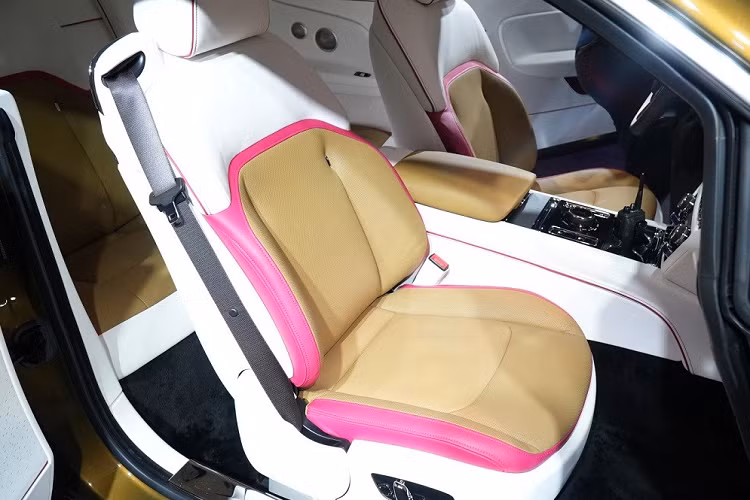 Chiếc xe được trưng bày tại Trung Quốc mang trên mình 2 màu sơn ngoại thất là xanh phối đen tương phản. Trong đó, các khu vực như nắp ca-pô và nóc xe được sơn màu đen bóng. Một phần của cửa cốp, cản trước, cản sau và sườn xe cũng được sơn màu đen.