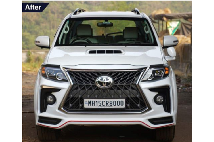 Có thể thấy chiếc SUV khung gầm bậc thang đã có phần lỗi thời, đây chính là lý do khiến chủ sở hữu mong muốn thay đổi diện mạo cho “người bạn đồng hành” của mình. Cụ thể, trên trang Facebook của Autorounders đã đăng tải hình ảnh trước và sau khi thay đổi của mẫu xe Toyota Fortuner đời đầu (2004 - 2015).