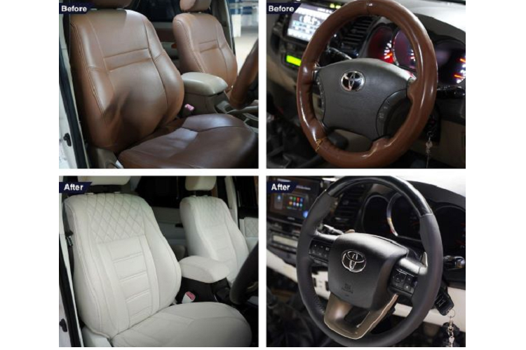 Đuôi xe được nâng cấp đèn LED, cánh gió gắn trần, dải chrome dày nối 2 bên đèn và cản sau thể thao