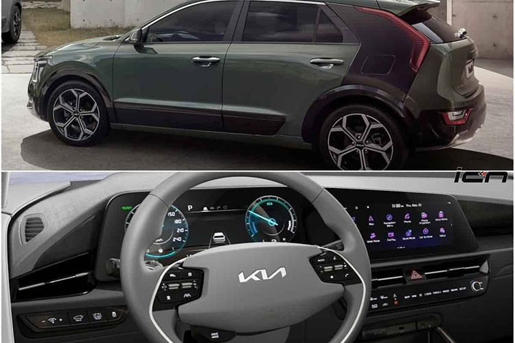 Trong khi đó, ở đằng sau, Kia Niro Hybrid 2022 được trang bị cụm đèn hậu LED hình boomerang tích hợp vào cột C, đèn phản quang hình nhịp tim giống dải đèn LED định vị ban ngày, cửa cốp sau dập hình thang với logo Kia mới ở giữa và cản sau sơn màu đen bóng, đi kèm tấm ốp gầm giả màu bạc.