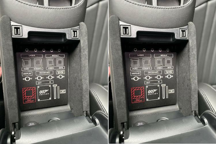 Ở ngoại hình xe, Aston Martin Vantage 007 Edition sở hữu màu sơn xám Cumberland cùng các chi tiết được hoàn thiện trong màu vàng nổi bật gợi nhớ đến cảnh chàng Điệp viên 007 bị cảnh sát truy đuổi đến vùng tuyết phải dùng công cụ trượt tuyết để thoát ra, chi tiết này được sơn đen cùng sọc vàng và đã được tái hiện trên xe thể thao Aston Martin Vantage 007 Edition ở cánh lướt gió bên hông và khuếch tán sau.