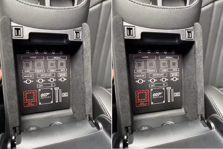 Ở ngoại hình xe, Aston Martin Vantage 007 Edition sở hữu màu sơn xám Cumberland cùng các chi tiết được hoàn thiện trong màu vàng nổi bật gợi nhớ đến cảnh chàng Điệp viên 007 bị cảnh sát truy đuổi đến vùng tuyết phải dùng công cụ trượt tuyết để thoát ra, chi tiết này được sơn đen cùng sọc vàng và đã được tái hiện trên xe thể thao Aston Martin Vantage 007 Edition ở cánh lướt gió bên hông và khuếch tán sau.