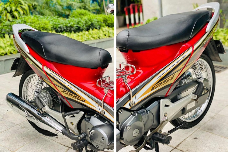Honda Future Neo Fi 2010 trang bị đồng hồ cơ hiển thị tốc độ và một số đèn tín hiệu thông báo xi-nhan, bơm xăng, và đèn chiếu xa. Bộ vò của Honda Future Neo Fi 2010 có màu đỏ vàng nguyên bản, chủ xe cho biết đã dán nilon toàn bộ xe nên ngoại hình xe càng trở nên mới hơn