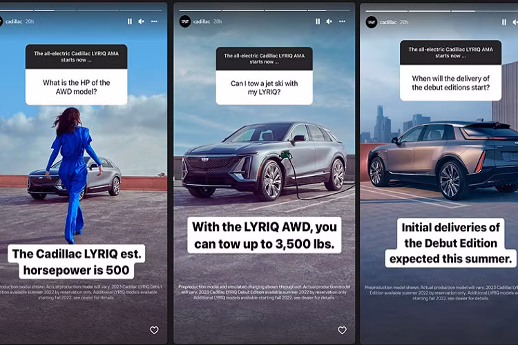 Giá xe Cadillac Lyriq 2023 và tầm hoạt động của Lyriq AWD vẫn chưa được công bố. Nhưng phiên bản dẫn động cầu sau đã có giá khởi điểm 59.990 USD (khoảng 1,37 tỷ đồng) và gói pin lithium-ion 100 kWh cung cấp tầm hoạt động 502 km.
