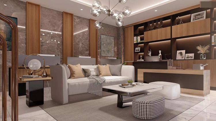 Nha pho ket hop van phong dep sac net, khong gian song sieu sang-Hinh-3