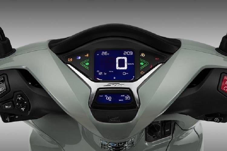 Nguồn sức mạnh của Honda SH350i 2023 tiếp tục là khối động cơ eSP+ xi-lanh đơn 4 van, SOHC, phun xăng điện tử PGM-FI, dung tích 329cc, đạt tiêu chuẩn khí thải Euro 4.