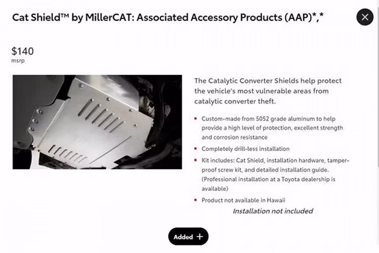 Toyota ban cac tam chan chuyen doi xuc tac voi tu 3,3 trieu dong