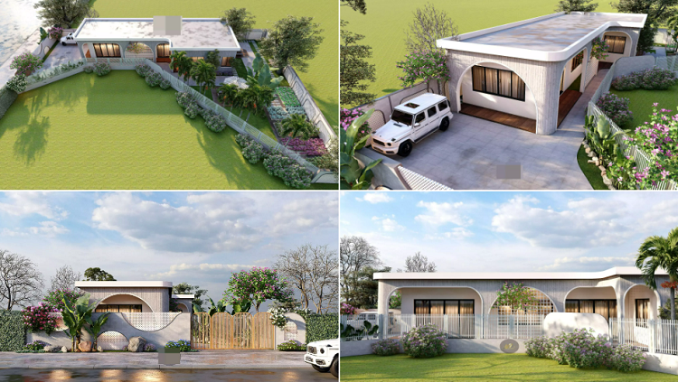 Nha 1 tang xay tren dat that eo, KTS bien khuyet diem thanh loi the