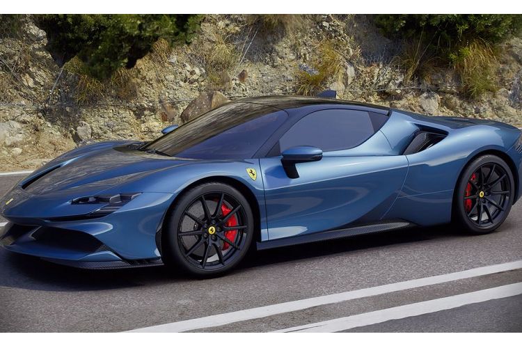 Về ngoại thất, Ferrari SF90 sở hữu ngoại hình nổi bật và bắt mắt với những đường nét thiết kế mềm mại pha trộn nét hiện đại, tinh tế, Ferrari SF90 tạo sự riêng biệt và không thể bị nhầm lẫn với những "người anh em" khác trong gia đình Ferrari.