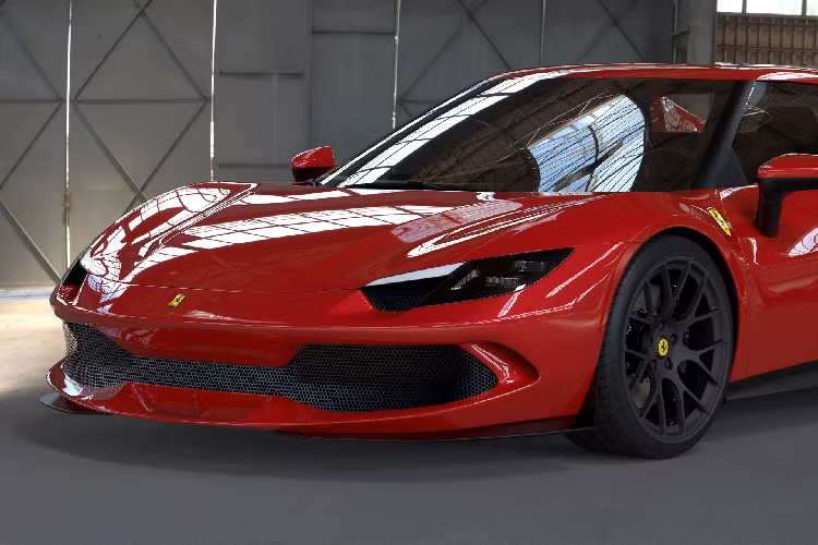 Bên cạnh việc nâng cấp "trái tim" của Ferrari 296 GTB, DMC còn trang bị thêm cho mẫu siêu xe này bộ bodykit để phù hợp với tên gọi Squalo - mang ý nghĩa cá mập trong tiếng Italy.