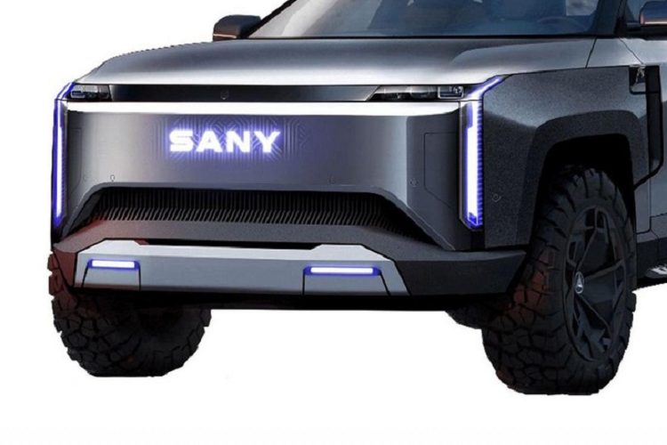 Sany là tập đoàn sản xuất cần cẩu, xe tải, máy xúc và quạt gió nổi tiếng của Trung Quốc. Mẫu bán tải điện Sany sắp sản xuất mang kiểu dáng bán tải. Điều này được hé lộ qua hình ảnh trong tài liệu đăng ký kiểu dáng công nghiệp tại Trung Quốc. Công ty chịu trách nhiệm sản xuất mẫu xe bán tải này là Hunan Xingbida Network Technology trực thuộc tập đoàn Sany.